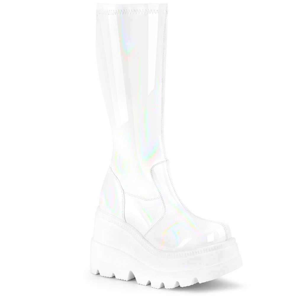 DemoniaCult - SHAKER65 Bottes de plateforme - Blanc Product image